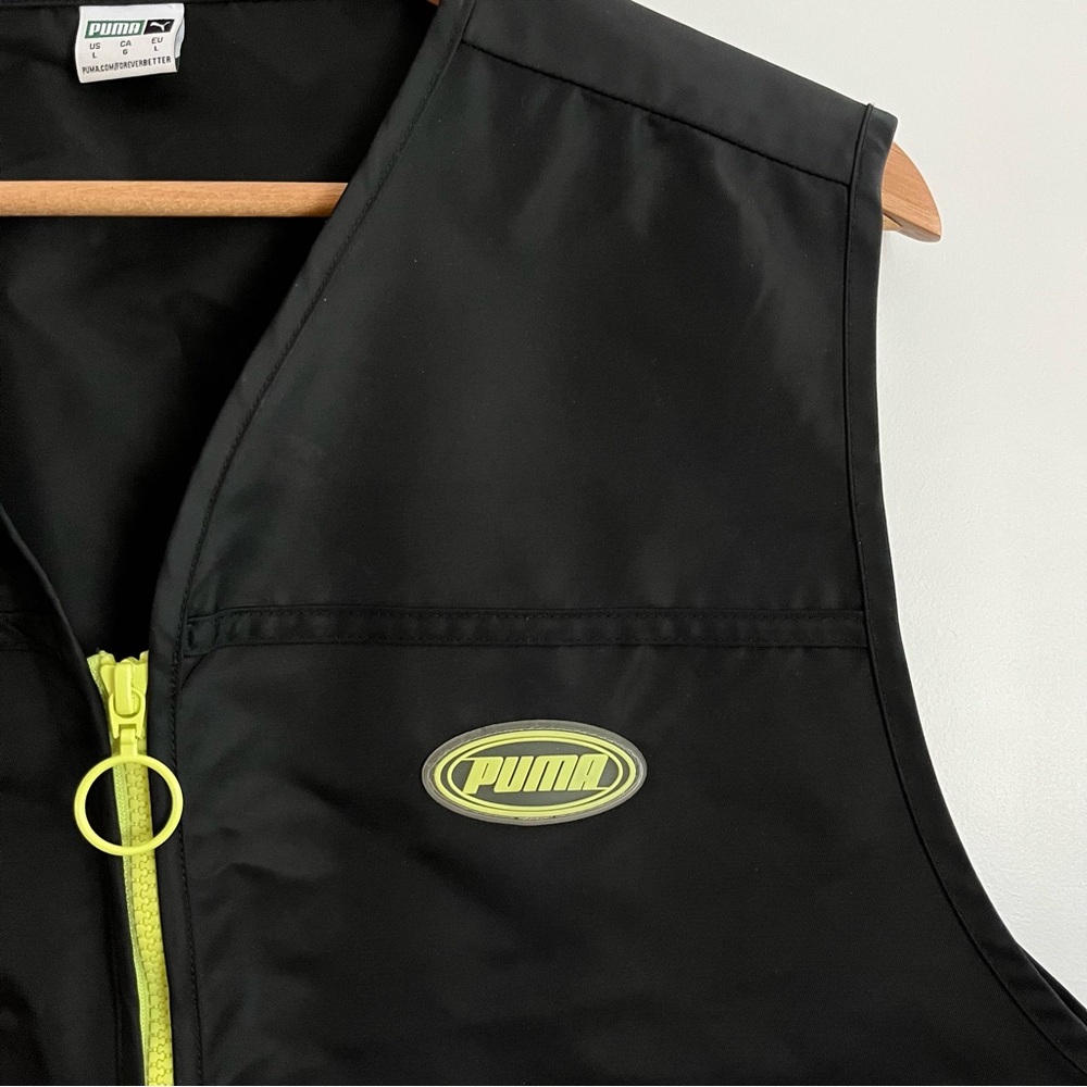 Puma Black Vest with Neon Highlights